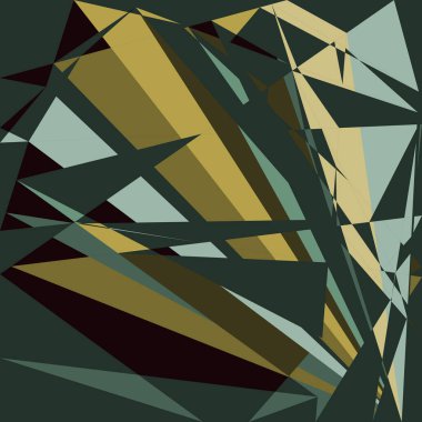 Geometrik soyutlama üretken sanat arkaplan çizimi