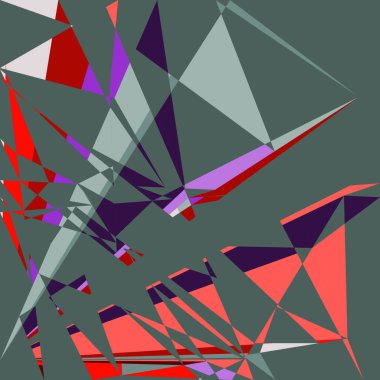 Geometrik soyutlama üretken sanat arkaplan çizimi