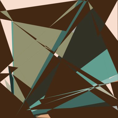 Geometrik soyutlama üretken sanat arkaplan çizimi