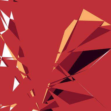 Geometrik soyutlama üretken sanat arkaplan çizimi