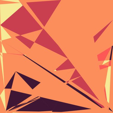 Geometrik soyutlama üretken sanat arkaplan çizimi