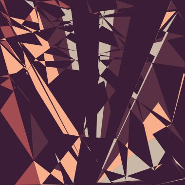 Geometrik soyutlama üretken sanat arkaplan çizimi