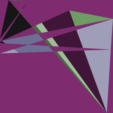 Geometrik soyutlama üretken sanat arkaplan çizimi