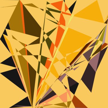 Geometrik soyutlama üretken sanat arkaplan çizimi