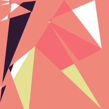 Geometrik soyutlama üretken sanat arkaplan çizimi