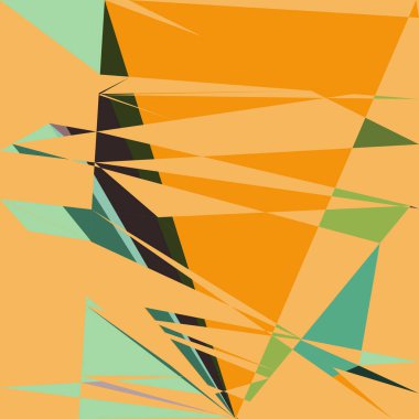 Geometrik soyutlama üretken sanat arkaplan çizimi