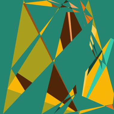 Geometrik soyutlama üretken sanat arkaplan çizimi