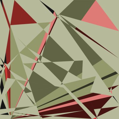 Geometrik soyutlama üretken sanat arkaplan çizimi