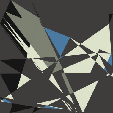 Geometrik soyutlama üretken sanat arkaplan çizimi