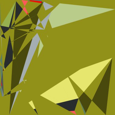 Geometrik soyutlama üretken sanat arkaplan çizimi