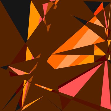 Geometrik soyutlama üretken sanat arkaplan çizimi