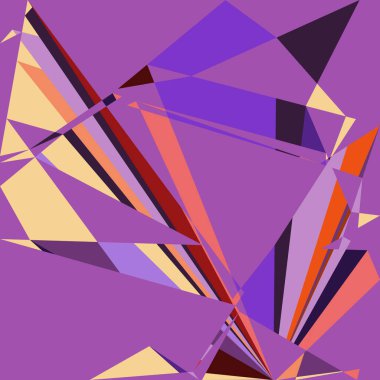 Geometrik soyutlama üretken sanat arkaplan çizimi