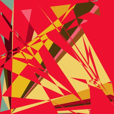 Geometrik soyutlama üretken sanat arkaplan çizimi