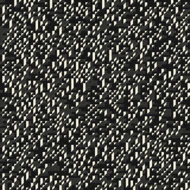 Edward Zajec 'in 1971' deki Il Cubo 'sunun uygulanması. Esasen 8 taştan oluşan bir Truchet fayans seti ve yerleştirme sanatı illüstrasyonu için kurallar