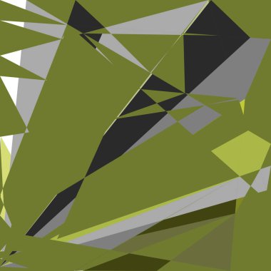 Geometrik soyutlama üretken sanat arkaplan çizimi