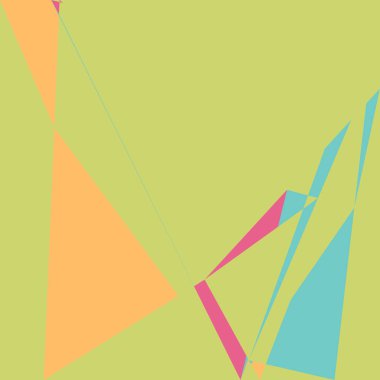 Geometrik soyutlama üretken sanat arkaplan çizimi