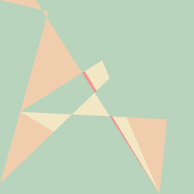 Geometrik soyutlama üretken sanat arkaplan çizimi