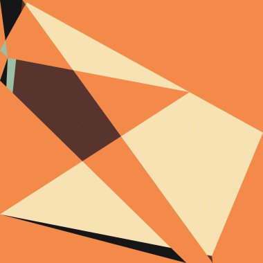 Geometrik soyutlama üretken sanat arkaplan çizimi