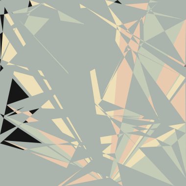 Geometrik soyutlama üretken sanat arkaplan çizimi