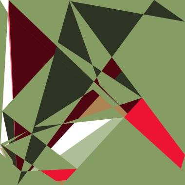 Geometrik soyutlama üretken sanat arkaplan çizimi