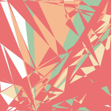 Geometrik soyutlama üretken sanat arkaplan çizimi