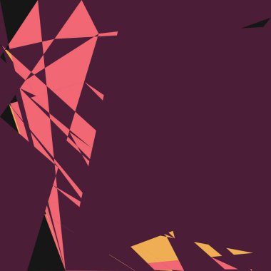 Geometrik soyutlama üretken sanat arkaplan çizimi