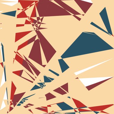 Geometrik soyutlama üretken sanat arkaplan çizimi