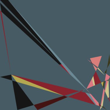 Geometrik soyutlama üretken sanat arkaplan çizimi