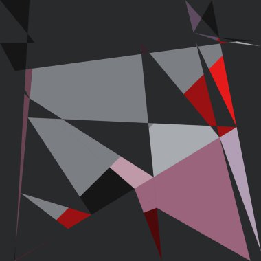 Geometrik soyutlama üretken sanat arkaplan çizimi