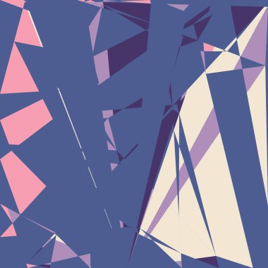 Geometrik soyutlama üretken sanat arkaplan çizimi