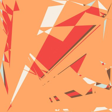 Geometrik soyutlama üretken sanat arkaplan çizimi