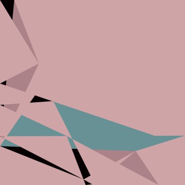 Geometrik soyutlama üretken sanat arkaplan çizimi