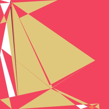 Geometrik soyutlama üretken sanat arkaplan çizimi