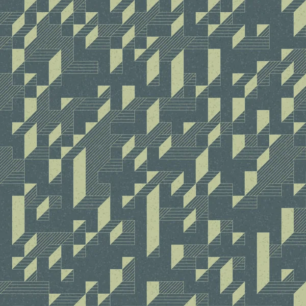 Edward Zajec 'in 1971' deki Il Cubo 'sunun uygulanması. Esasen 8 taştan oluşan bir Truchet fayans seti ve yerleştirme sanatı illüstrasyonu için kurallar