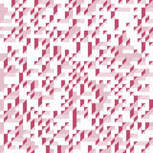 Edward Zajec 'in 1971' deki Il Cubo 'sunun uygulanması. Esasen 8 taştan oluşan bir Truchet fayans seti ve yerleştirme sanatı illüstrasyonu için kurallar