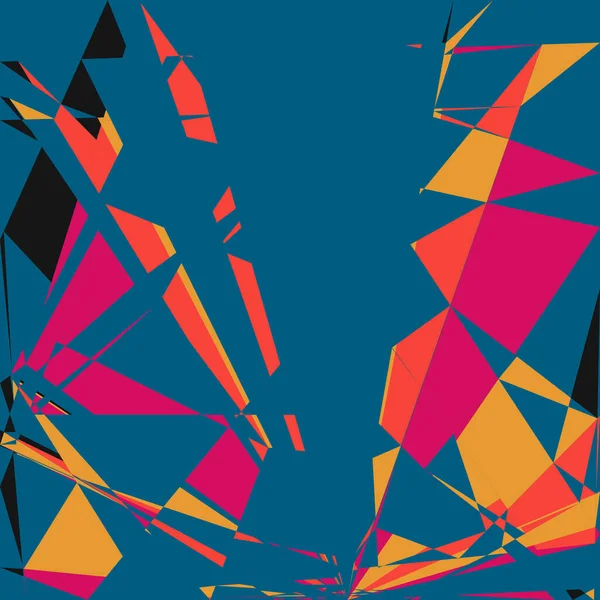 Geometrik soyutlama üretken sanat arkaplan çizimi