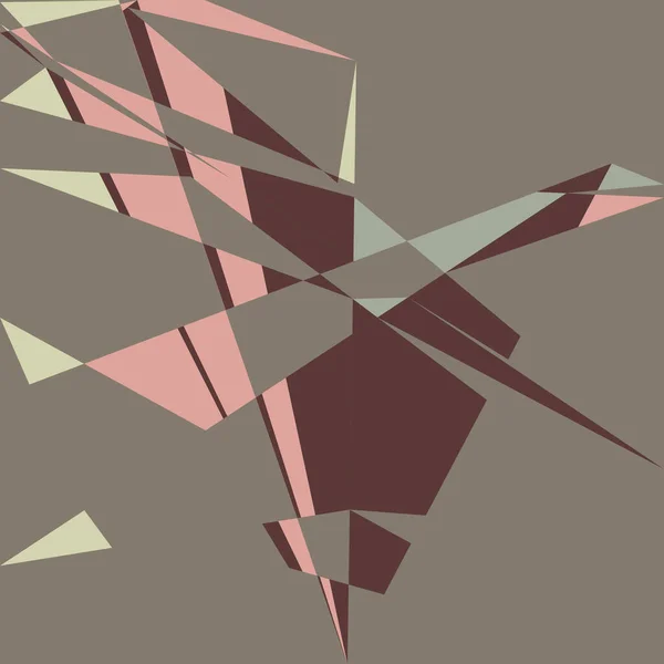 Geometrische Abstraktion Generative Kunst Hintergrund Kunst Illustration — Stockvektor