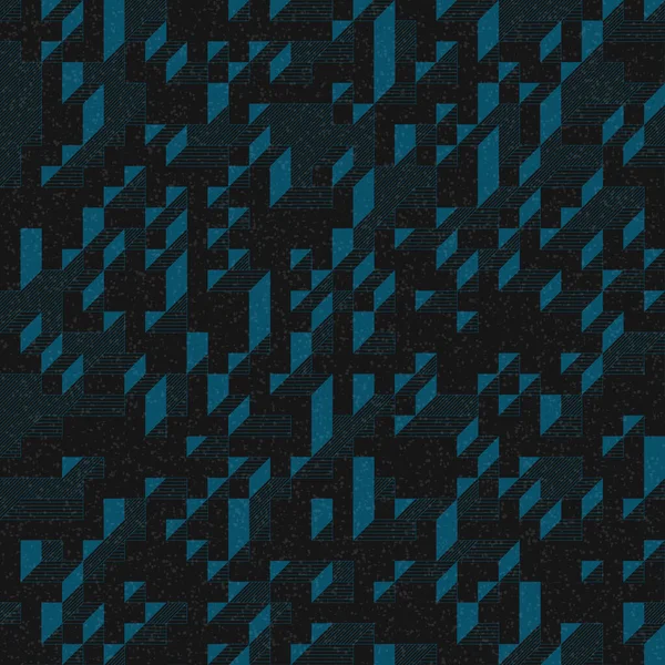 Edward Zajec 'in 1971' deki Il Cubo 'sunun uygulanması. Esasen 8 taştan oluşan bir Truchet fayans seti ve yerleştirme sanatı illüstrasyonu için kurallar