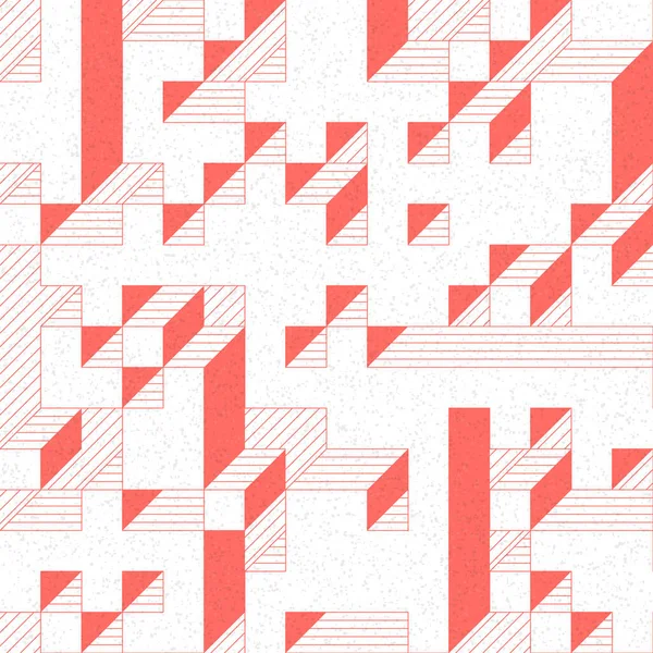 Edward Zajec 'in 1971' deki Il Cubo 'sunun uygulanması. Esasen 8 taştan oluşan bir Truchet fayans seti ve yerleştirme sanatı illüstrasyonu için kurallar