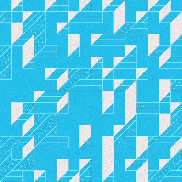 Edward Zajec 'in 1971' deki Il Cubo 'sunun uygulanması. Esasen 8 taştan oluşan bir Truchet fayans seti ve yerleştirme sanatı illüstrasyonu için kurallar