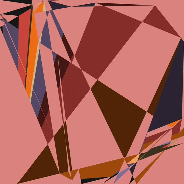 Geometric Abstraction Generative Art Background Art Illustration — Wektor stockowy