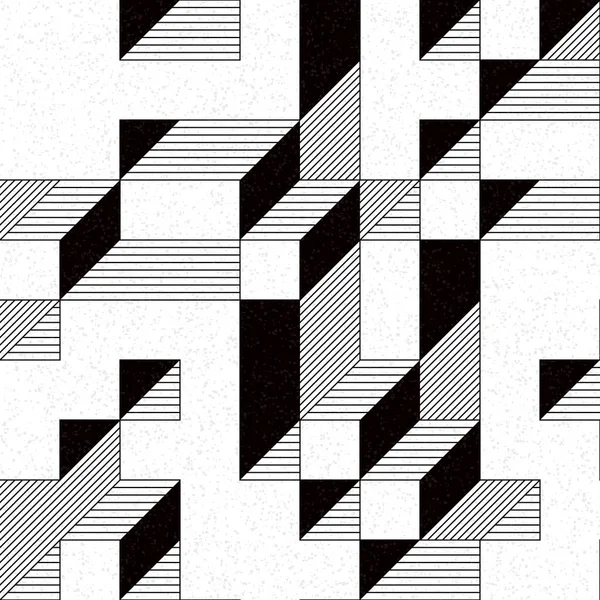 Edward Zajec 'in 1971' deki Il Cubo 'sunun uygulanması. Esasen 8 taştan oluşan bir Truchet fayans seti ve yerleştirme sanatı illüstrasyonu için kurallar