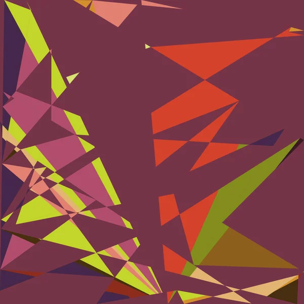 Geometrische Abstraktion Generative Kunst Hintergrund Kunst Illustration — Stockvektor