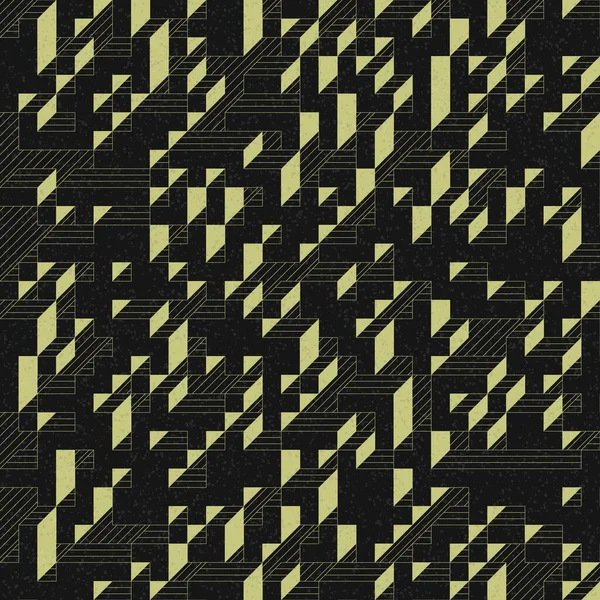 Edward Zajec 'in 1971' deki Il Cubo 'sunun uygulanması. Esasen 8 taştan oluşan bir Truchet fayans seti ve yerleştirme sanatı illüstrasyonu için kurallar