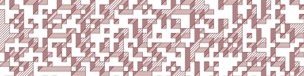 Edward Zajec 'in 1971' deki Il Cubo 'sunun uygulanması. Esasen 8 taştan oluşan bir Truchet fayans seti ve yerleştirme sanatı illüstrasyonu için kurallar