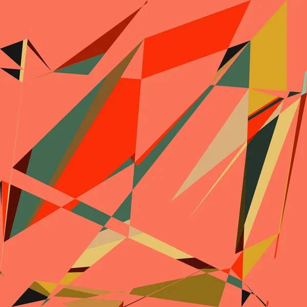 Geometric Abstraction Generative Art Background Art Illustration — Stock vektor