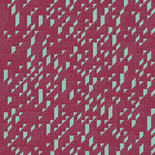 Edward Zajec 'in 1971' deki Il Cubo 'sunun uygulanması. Esasen 8 taştan oluşan bir Truchet fayans seti ve yerleştirme sanatı illüstrasyonu için kurallar