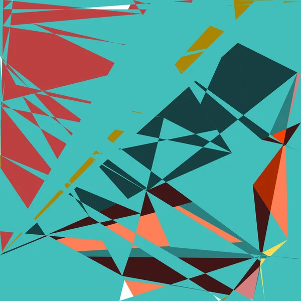 Geometrische Abstraktion Generative Kunst Hintergrund Kunst Illustration — Stockvektor