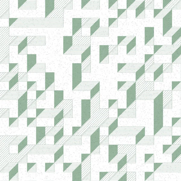 Edward Zajec 'in 1971' deki Il Cubo 'sunun uygulanması. Esasen 8 taştan oluşan bir Truchet fayans seti ve yerleştirme sanatı illüstrasyonu için kurallar