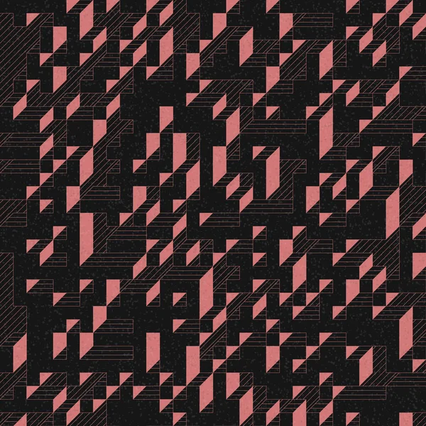 Edward Zajec 'in 1971' deki Il Cubo 'sunun uygulanması. Esasen 8 taştan oluşan bir Truchet fayans seti ve yerleştirme sanatı illüstrasyonu için kurallar